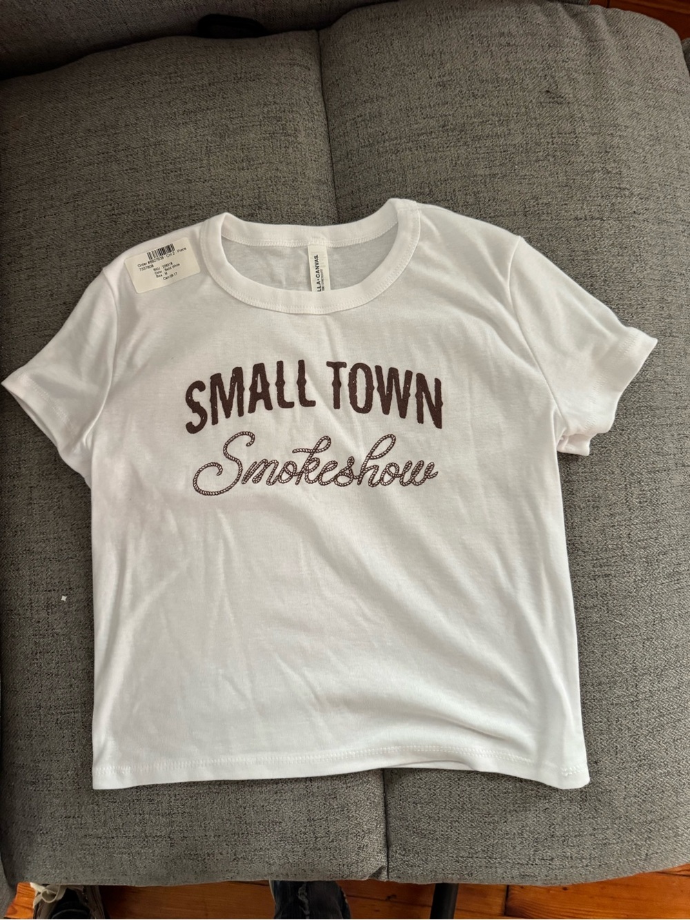 White 'Small Town Smokeshow' Graphic Tee